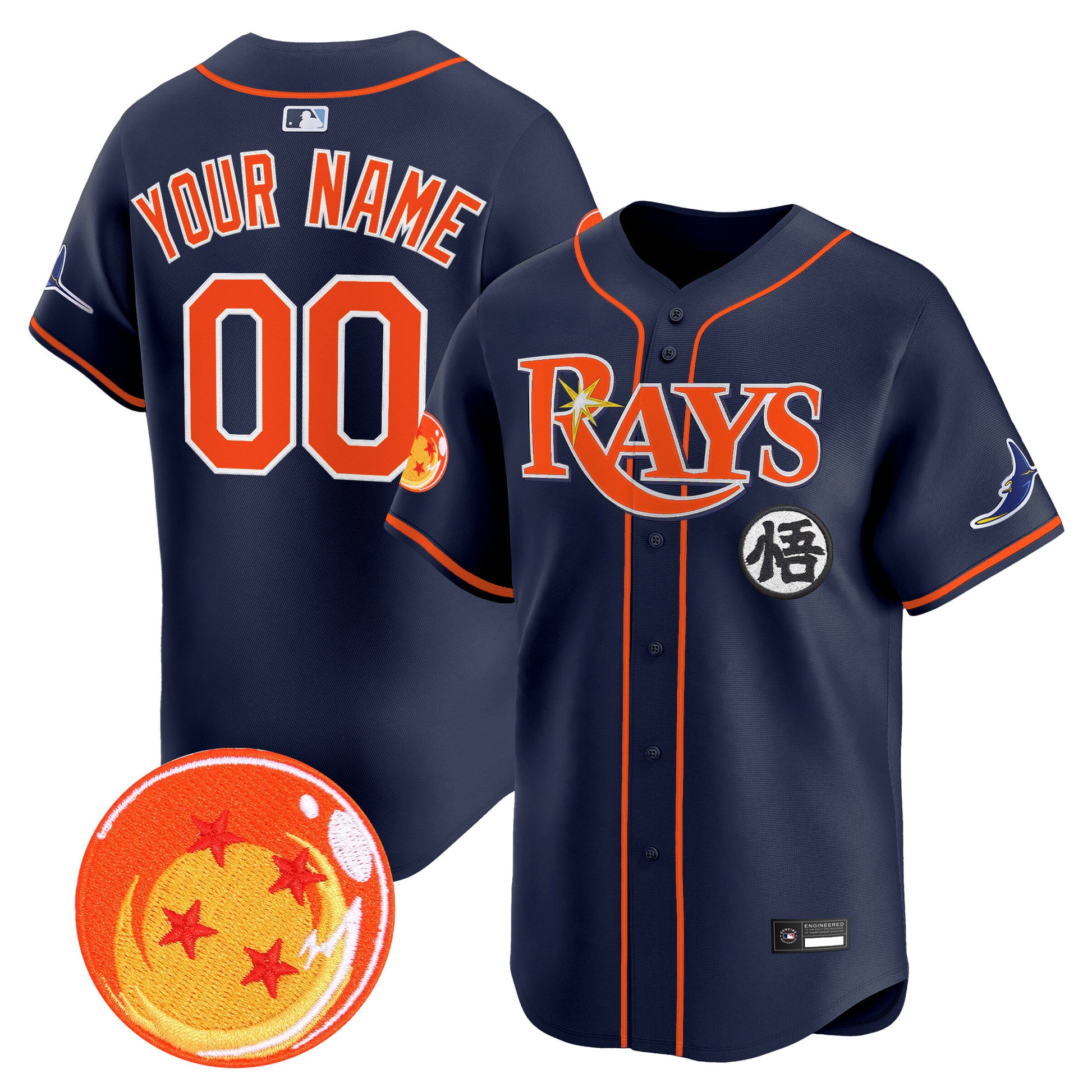 Tampa Bay Rays x  DB Vapor Premier Limited Custom Jersey - All Stitched