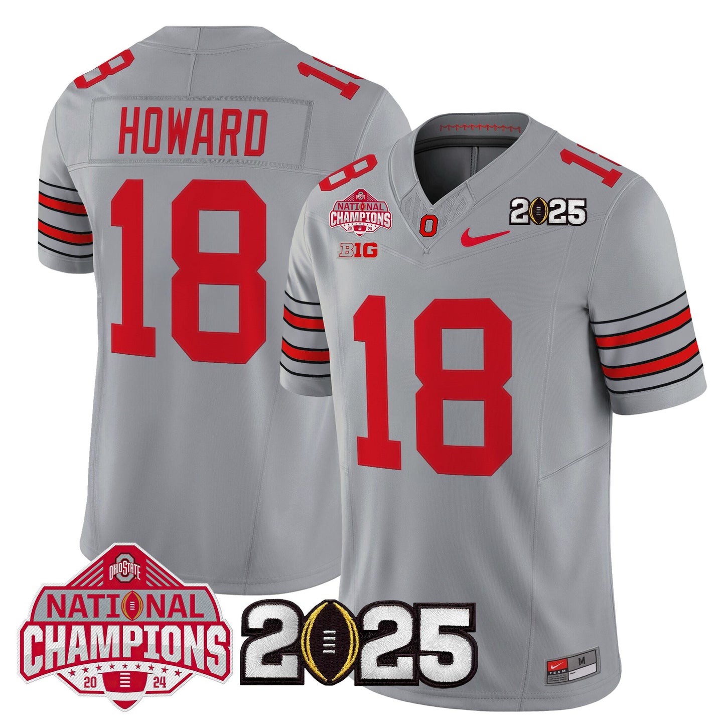 Ohio State Buckeyes 2026 "Tunnel Vision" National Champions Patch Vapor Limited Jersey - All Stitched