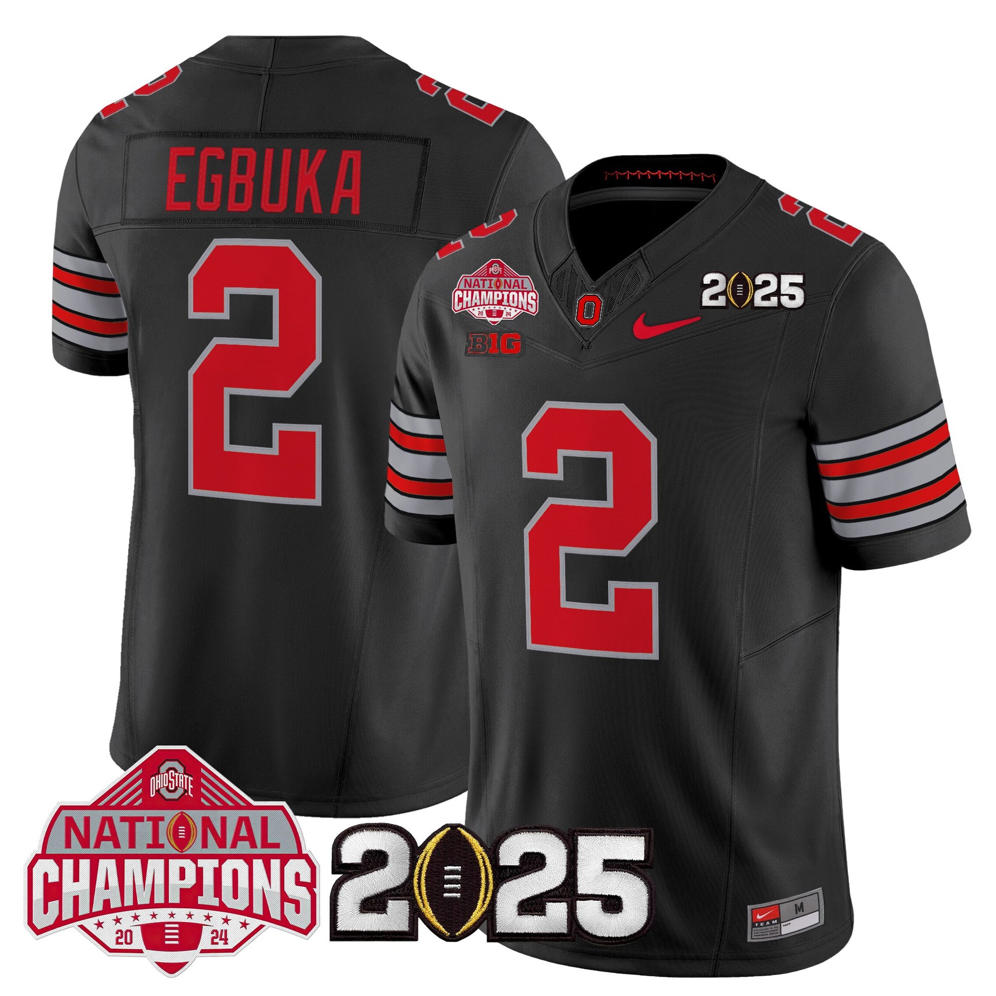 Ohio State Buckeyes 2026 "Tunnel Vision" National Champions Patch Vapor Limited Jersey - All Stitched
