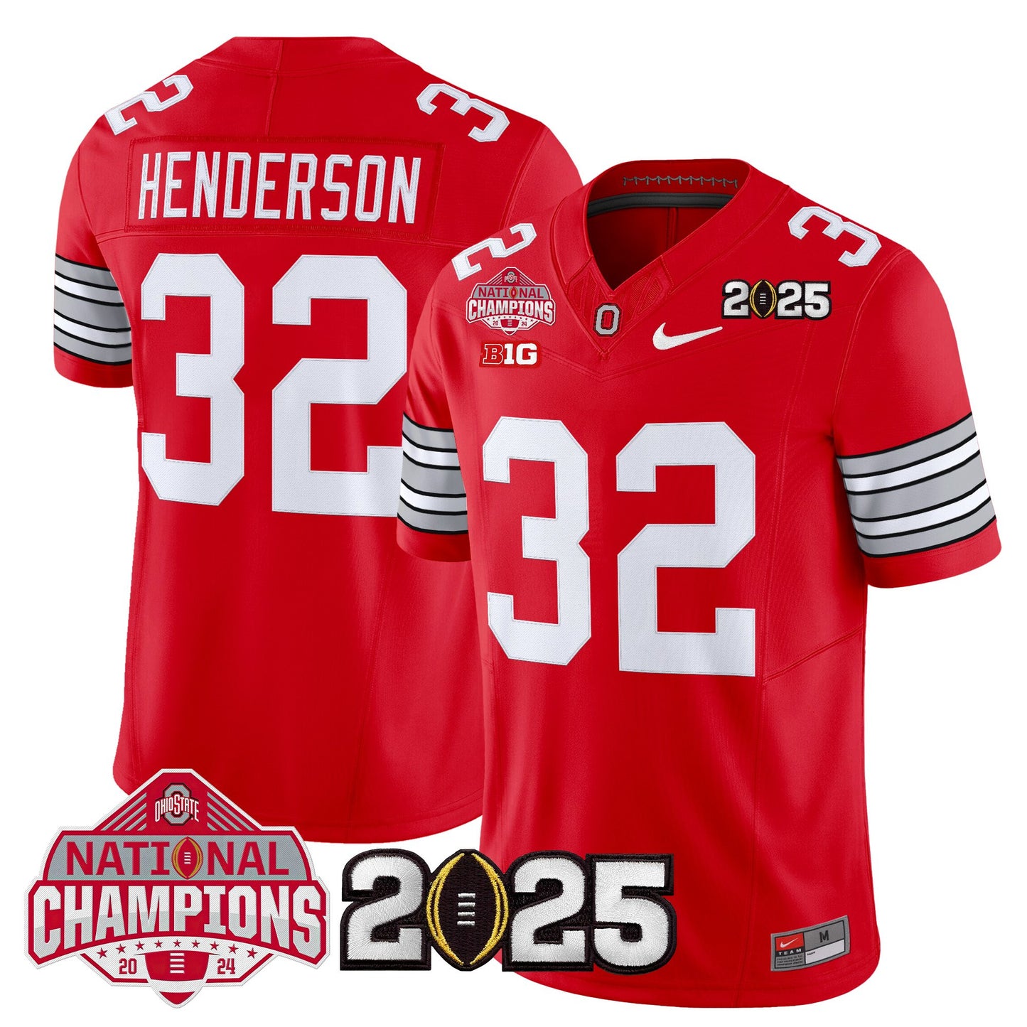 Ohio State Buckeyes 2026 "Tunnel Vision" National Champions Patch Vapor Limited Jersey - All Stitched