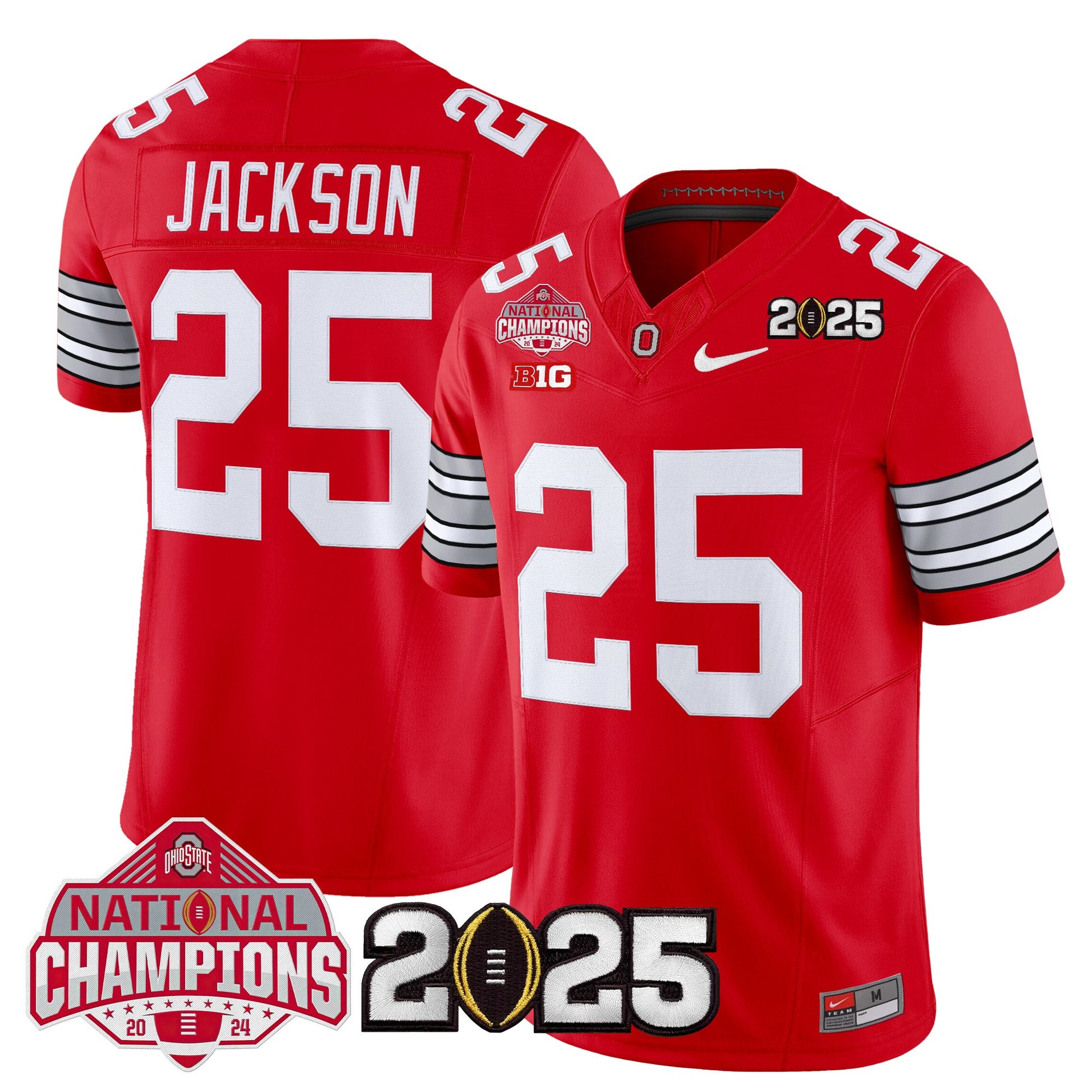 Ohio State Buckeyes 2026 "Tunnel Vision" National Champions Patch Vapor Limited Jersey - All Stitched