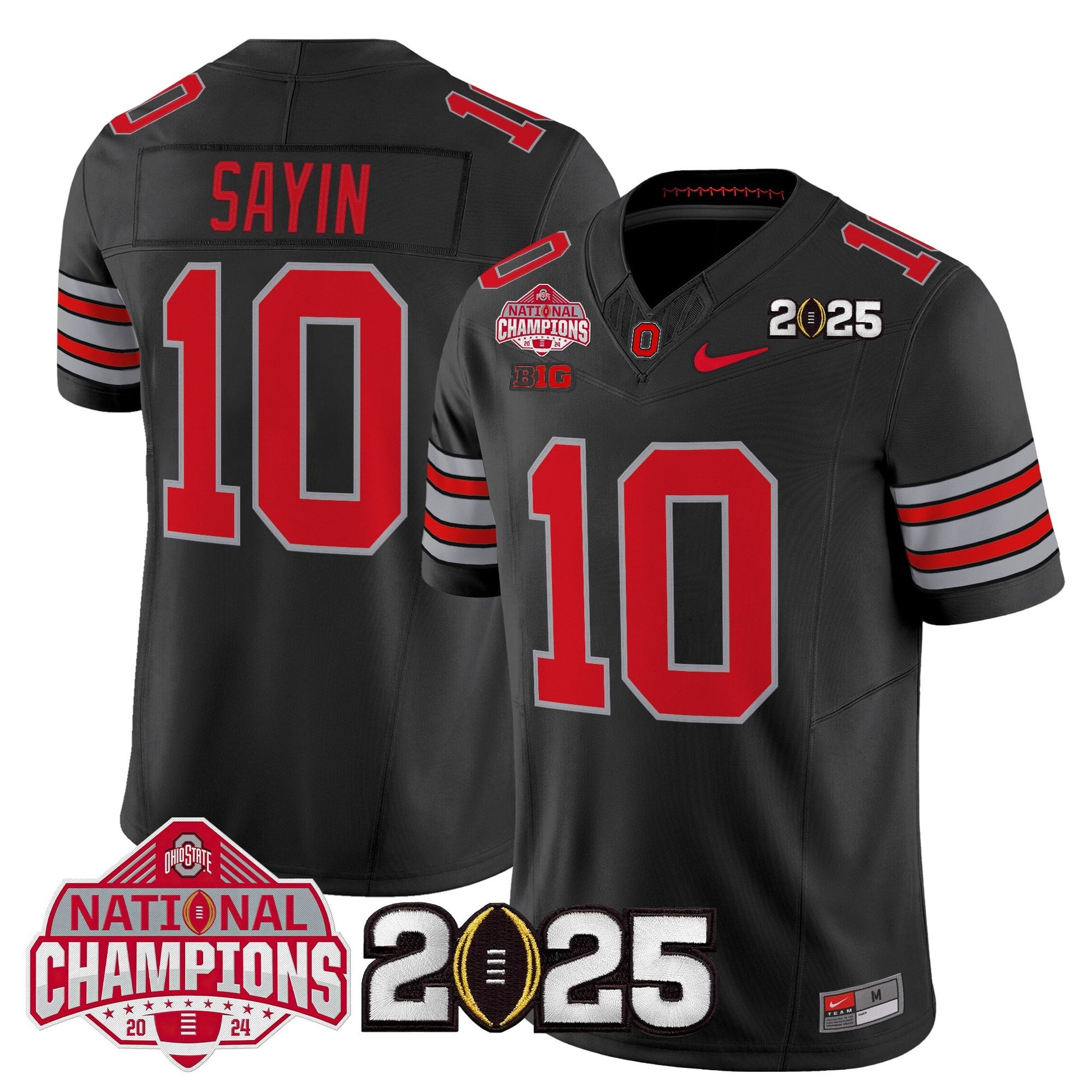 Ohio State Buckeyes 2026 "Tunnel Vision" National Champions Patch Vapor Limited Jersey - All Stitched