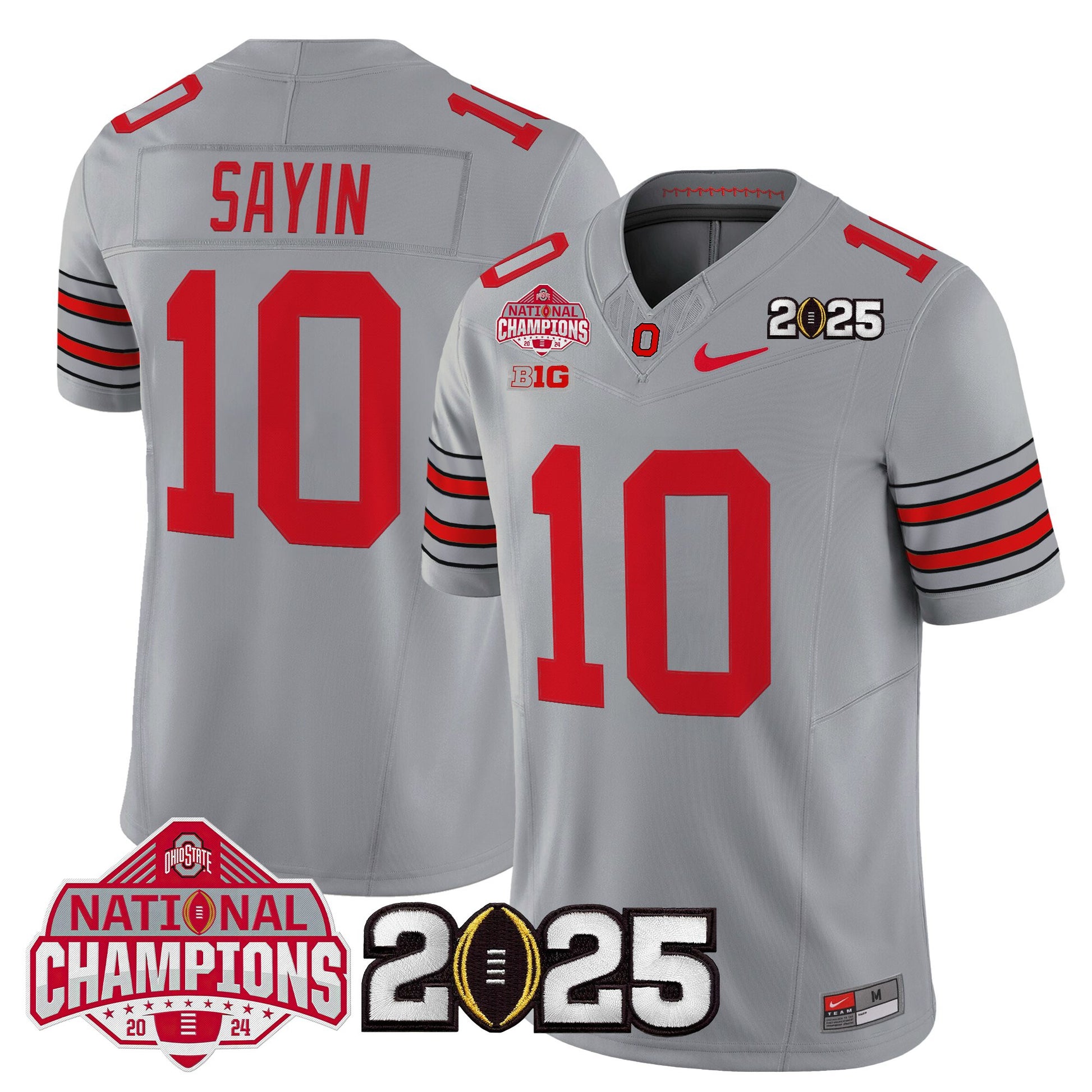 Ohio State Buckeyes 2026 "Tunnel Vision" National Champions Patch Vapor Limited Jersey - All Stitched