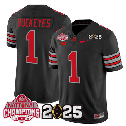 Ohio State Buckeyes 2026 "Tunnel Vision" National Champions Patch Vapor Limited Jersey - All Stitched