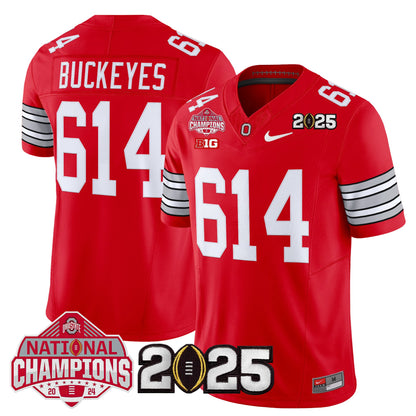 Ohio State Buckeyes 2026 "Tunnel Vision" National Champions Patch Vapor Limited Jersey - All Stitched