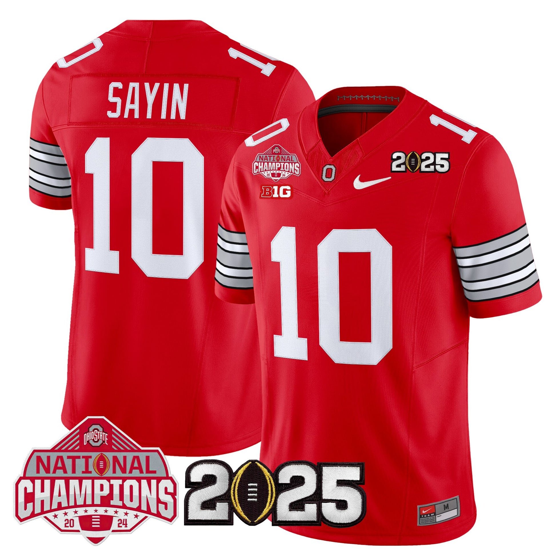 Ohio State Buckeyes 2026 "Tunnel Vision" National Champions Patch Vapor Limited Jersey - All Stitched