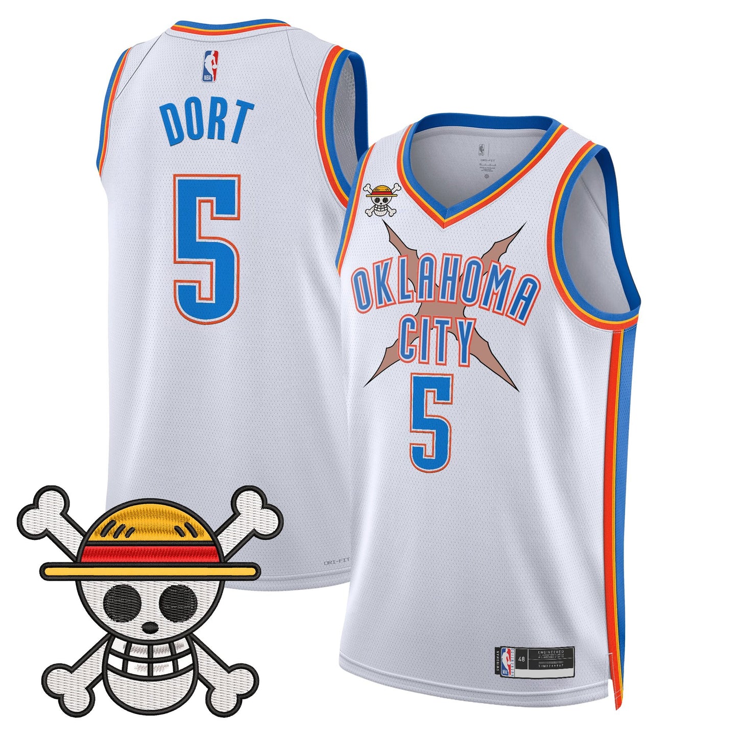 Oklahoma City Thunder x One Piece Swingman Jersey- Stitched