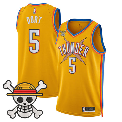 Oklahoma City Thunder x One Piece Swingman Jersey- Stitched