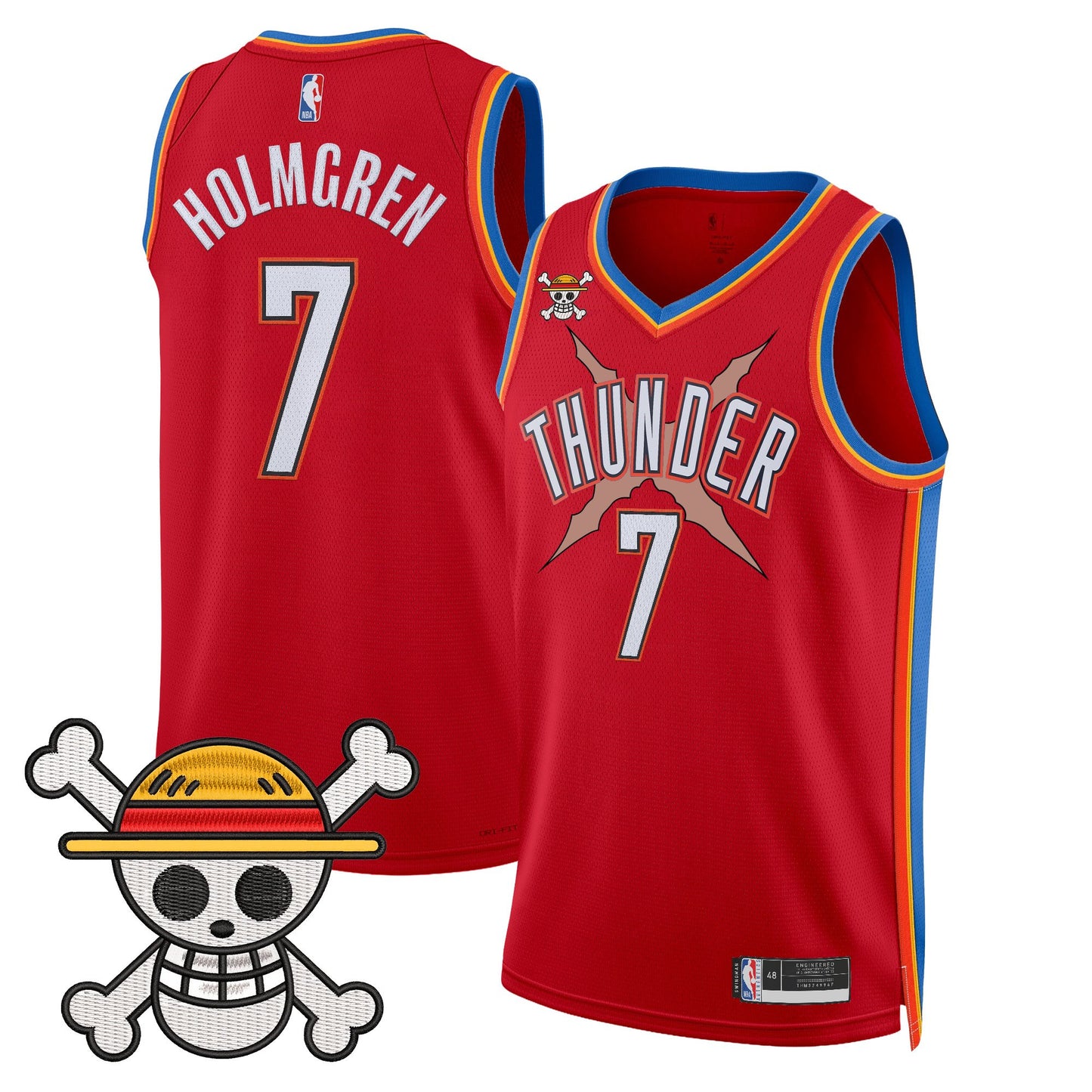 Oklahoma City Thunder x One Piece Swingman Jersey- Stitched