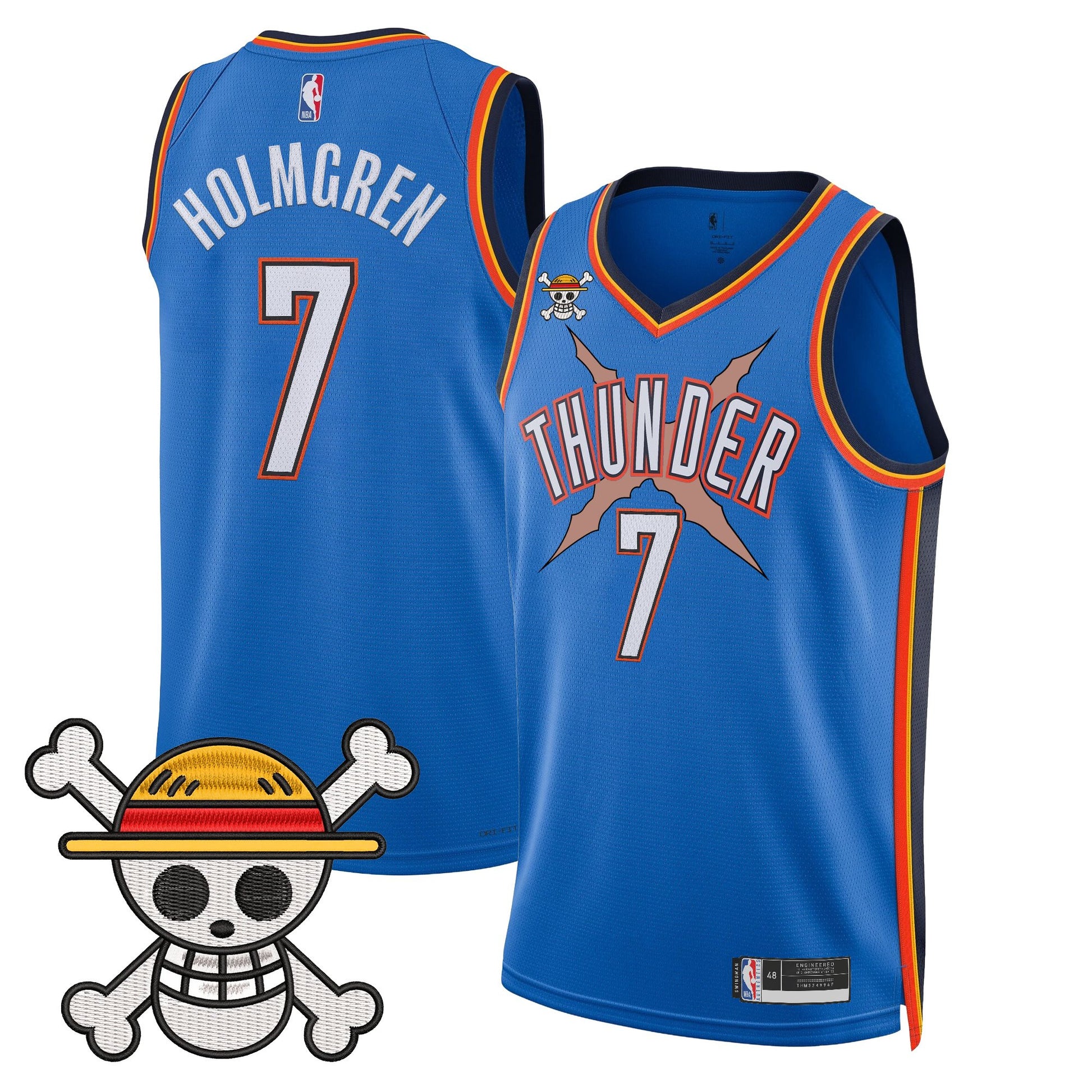 Oklahoma City Thunder x One Piece Swingman Jersey- Stitched
