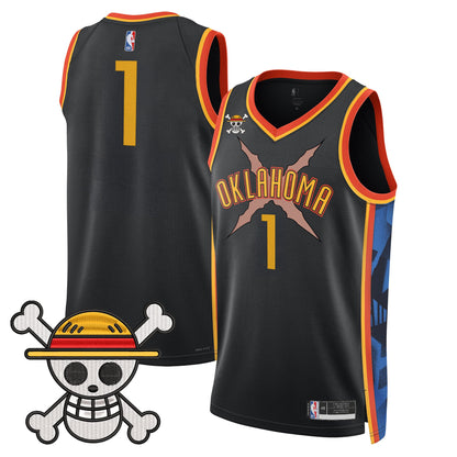 Oklahoma City Thunder x One Piece Swingman Jersey- Stitched