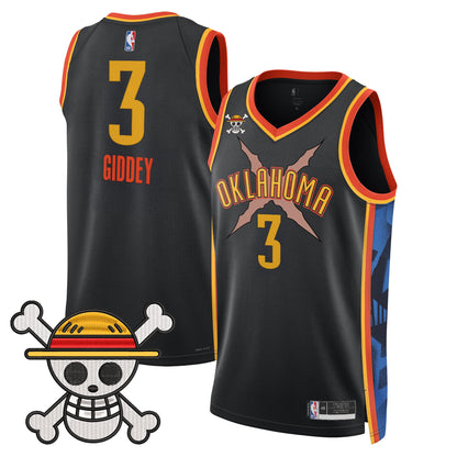 Oklahoma City Thunder x One Piece Swingman Jersey- Stitched