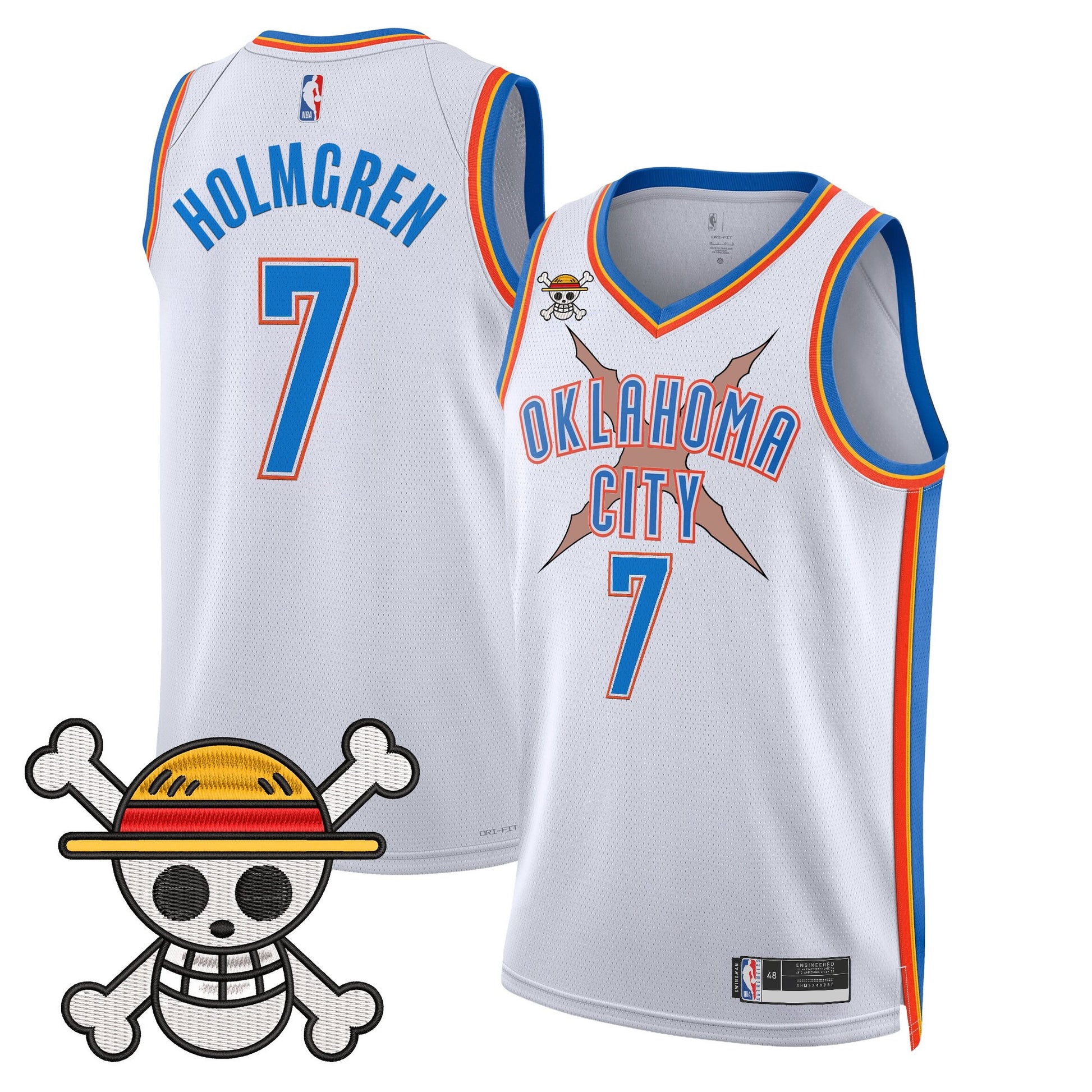 Oklahoma City Thunder x One Piece Swingman Jersey- Stitched