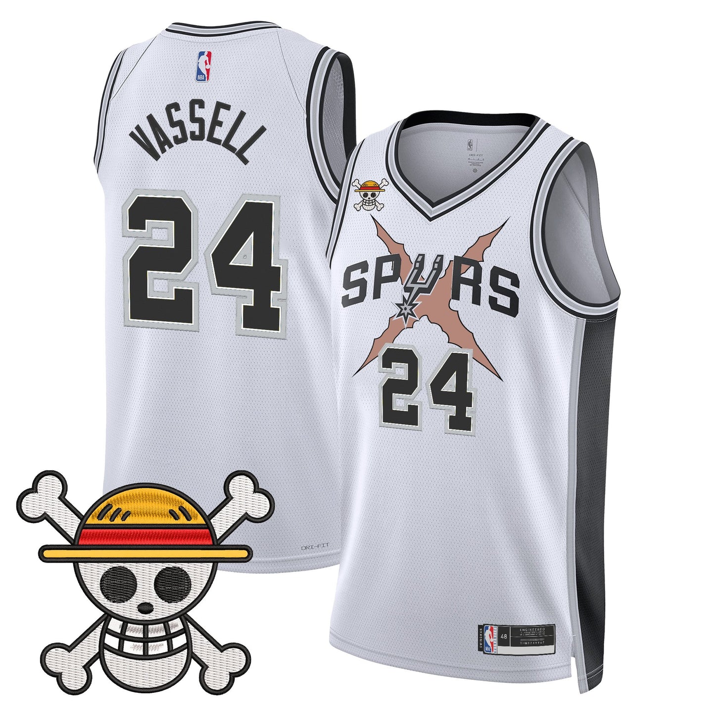 San Antonio Spurs x One Piece Jersey Collection - Stitched