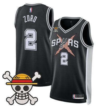 San Antonio Spurs x One Piece Jersey Collection - Stitched