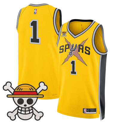 San Antonio Spurs x One Piece Jersey Collection - Stitched