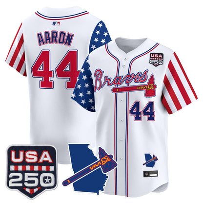 Atlanta Braves "America 250 Edition" Vapor Premier Limited Jersey - All Stitched