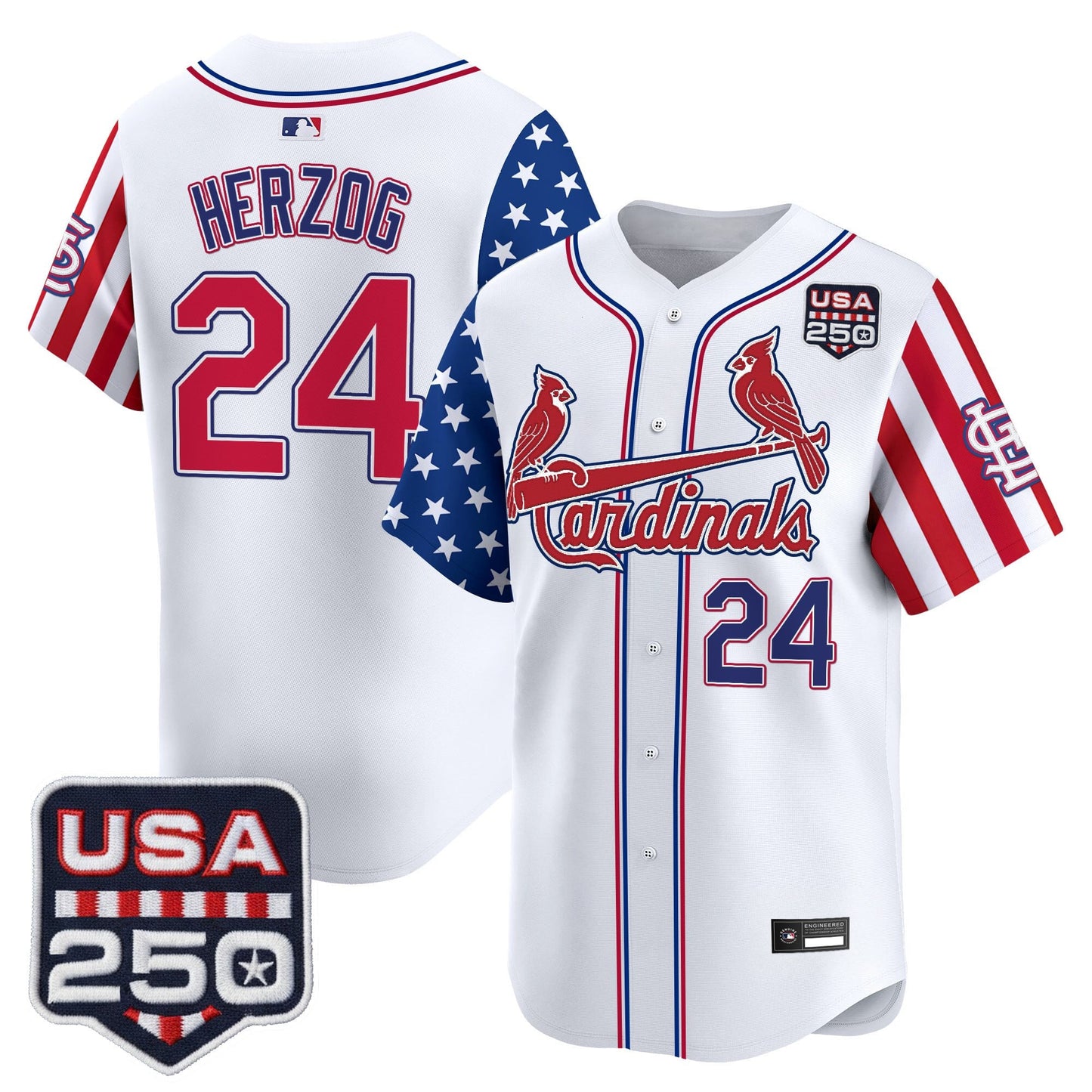 St. Louis Cardinals "America 250 Edition" Vapor Premier Limited Jersey - All Stitched