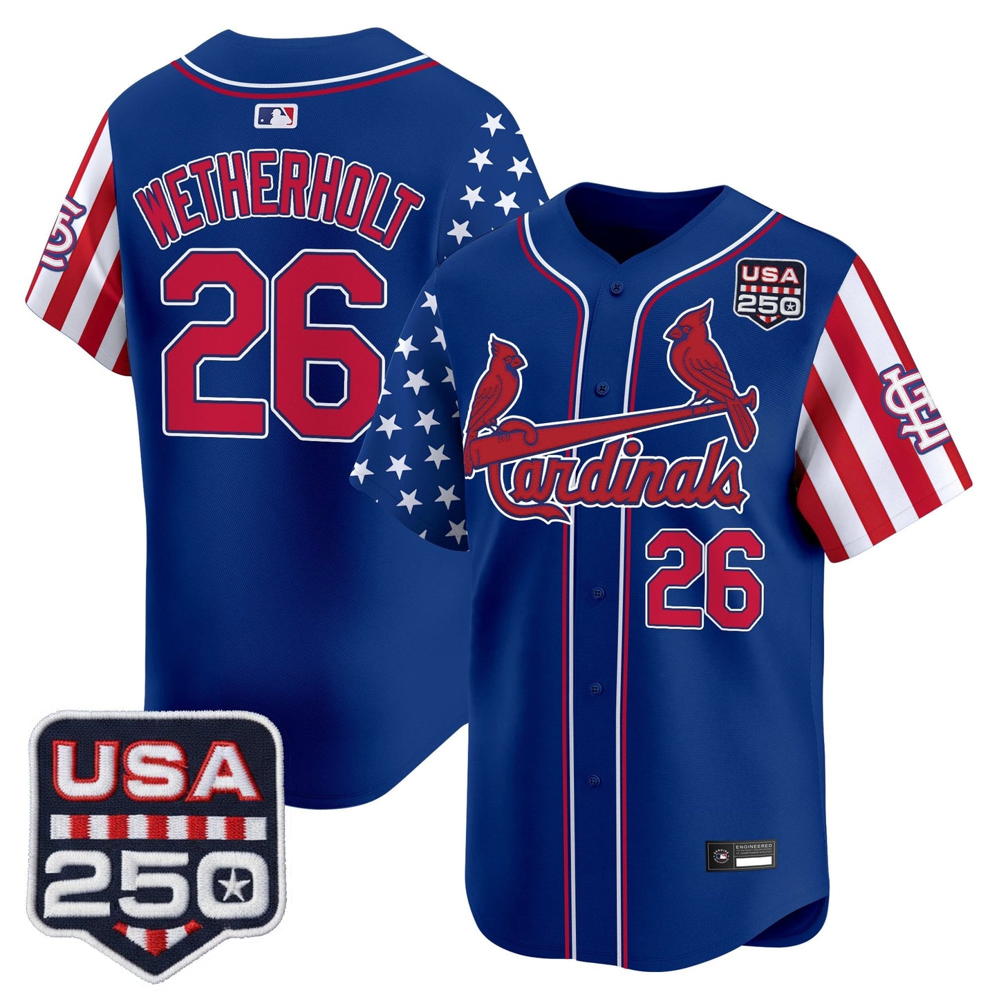 St. Louis Cardinals "America 250 Edition" Vapor Premier Limited Jersey - All Stitched