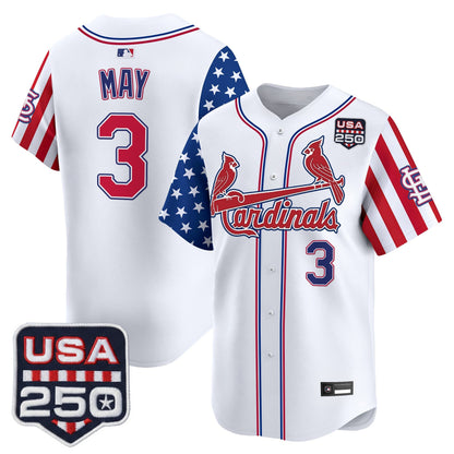 St. Louis Cardinals "America 250 Edition" Vapor Premier Limited Jersey - All Stitched