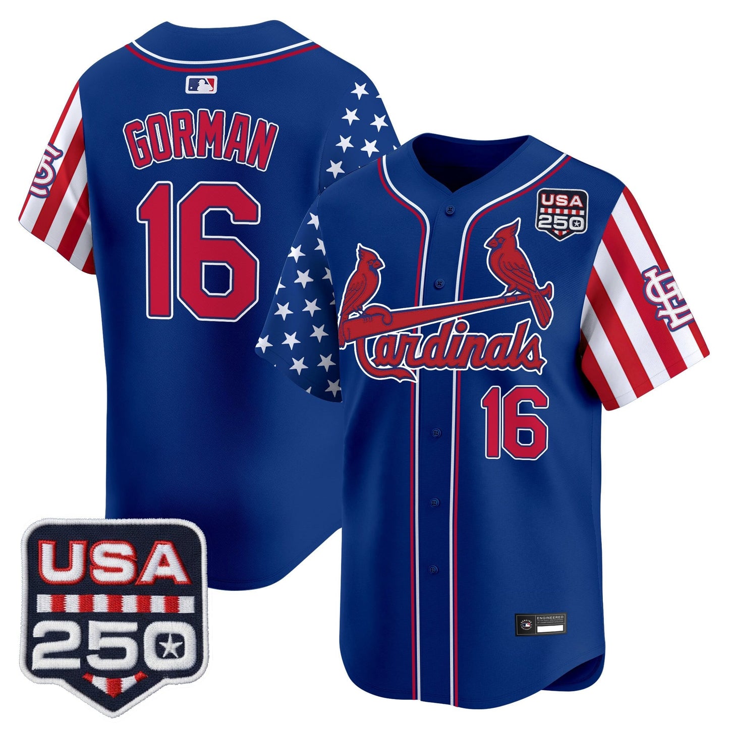 St. Louis Cardinals "America 250 Edition" Vapor Premier Limited Jersey - All Stitched