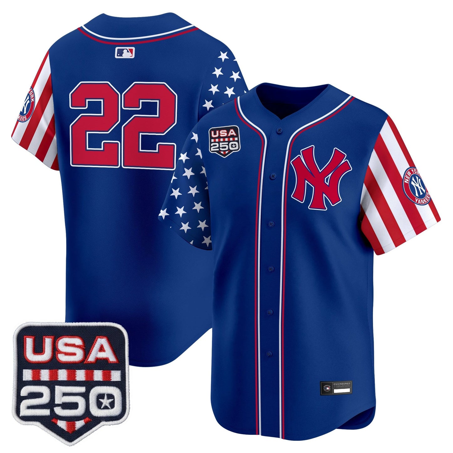 Yankees "America250 Edition" Vapor Premier Limited Jersey V2 - All Stitched