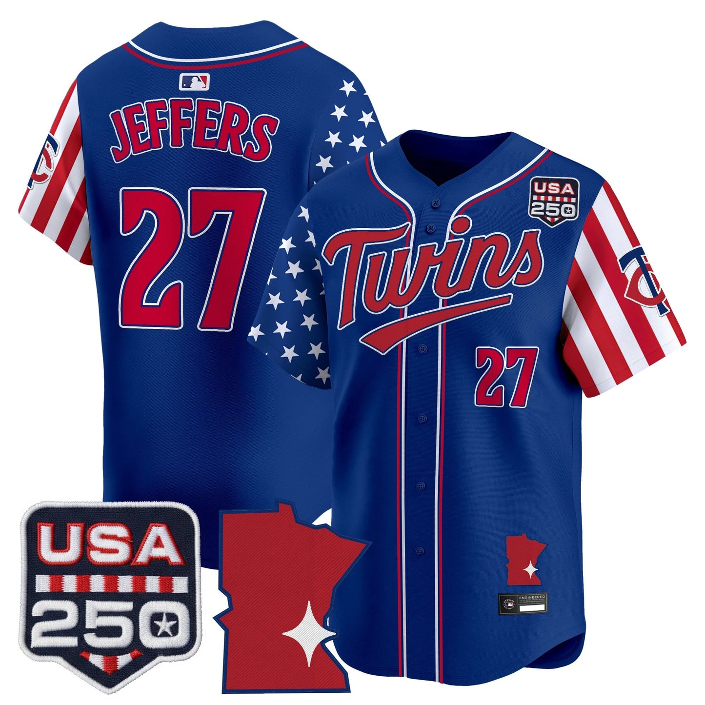 Minnesota Twins "America 250 Edition" Vapor Premier Limited Jersey - All Stitched