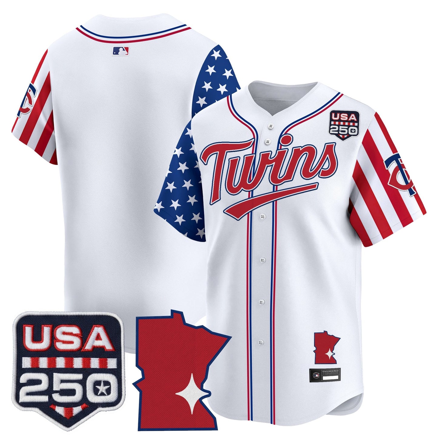 Minnesota Twins "America 250 Edition" Vapor Premier Limited Jersey - All Stitched