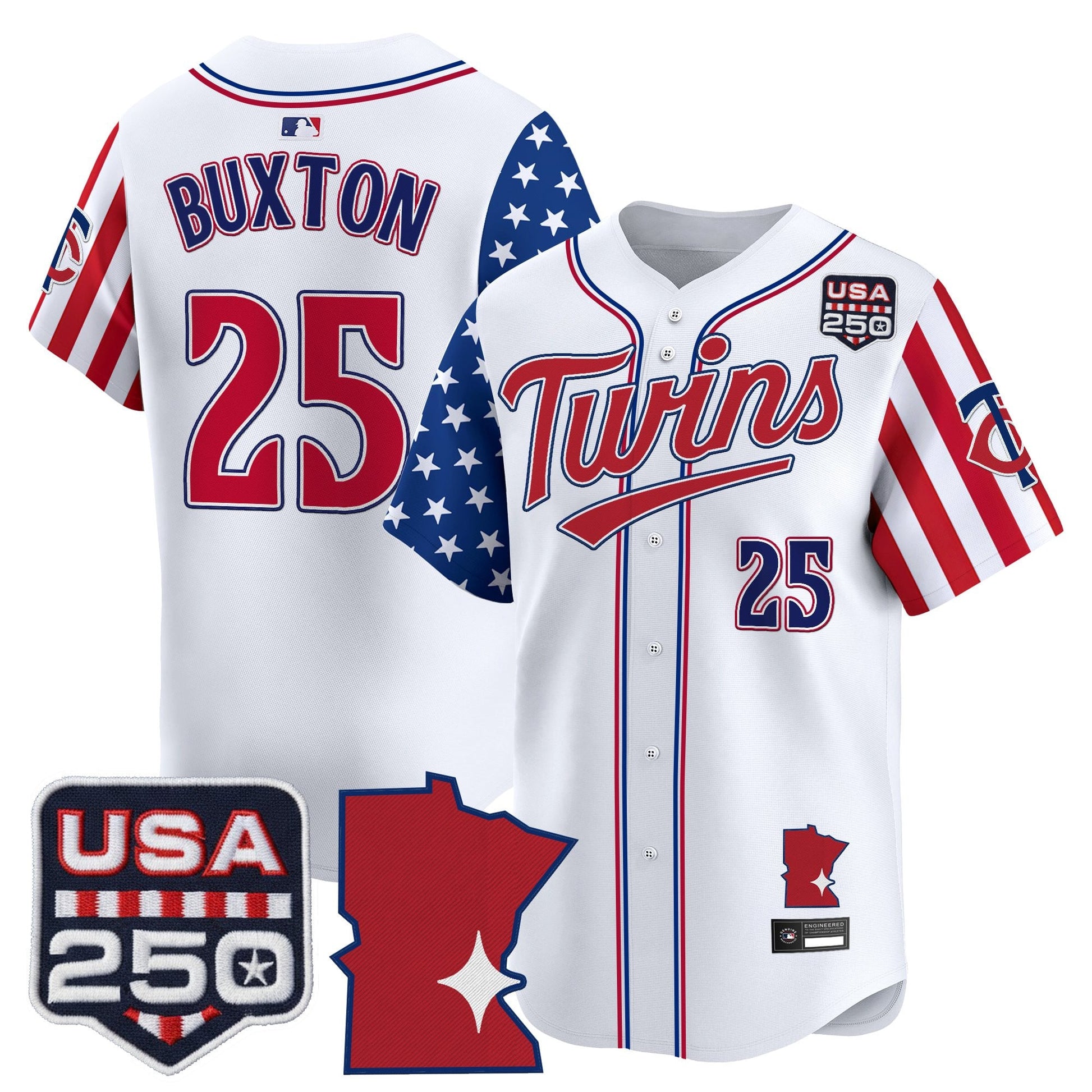 Minnesota Twins "America 250 Edition" Vapor Premier Limited Jersey - All Stitched