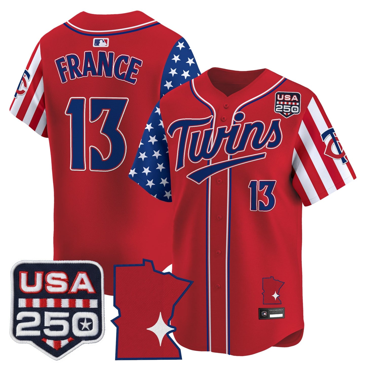 Minnesota Twins "America 250 Edition" Vapor Premier Limited Jersey - All Stitched