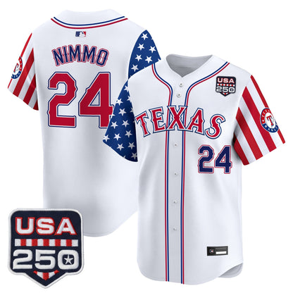 Texas Rangers "America 250 Edition" Vapor Premier Limited Jersey - All Stitched