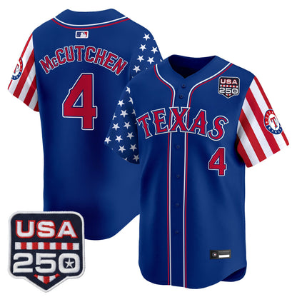 Texas Rangers "America 250 Edition" Vapor Premier Limited Jersey - All Stitched
