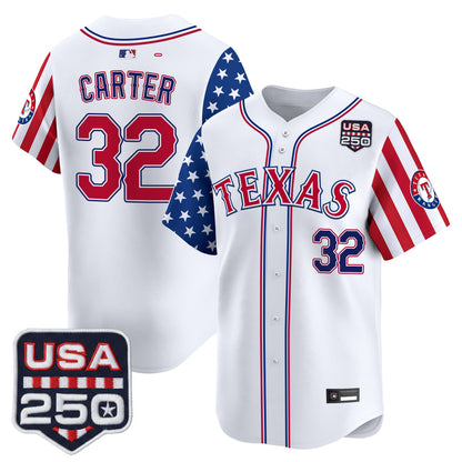 Texas Rangers "America 250 Edition" Vapor Premier Limited Jersey - All Stitched