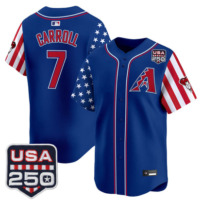 Arizona Diamondbacks "America 250 Edition" Vapor Premier Limited Jersey - All Stitched