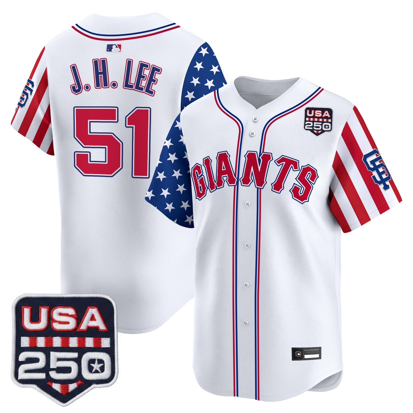 San Francisco Giants "America 250 Edition" Vapor Premier Limited Jersey - All Stitched