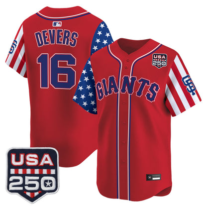 San Francisco Giants "America 250 Edition" Vapor Premier Limited Jersey - All Stitched