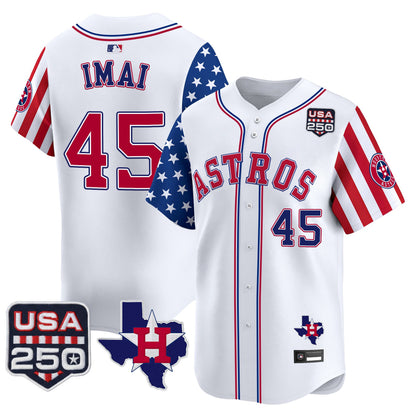 Houston Astros "America 250 Edition" Vapor Premier Limited Jersey - All Stitched