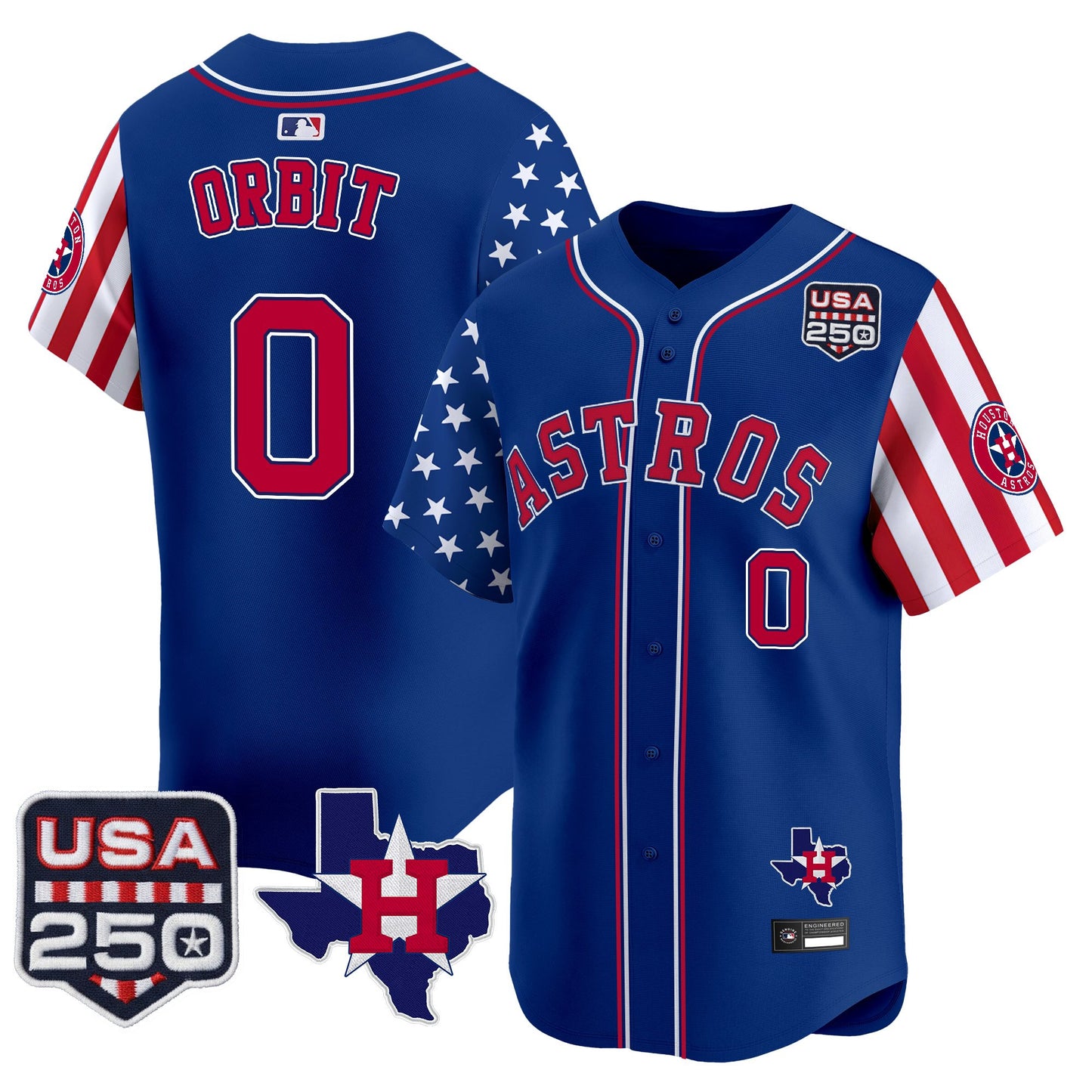 Houston Astros "America 250 Edition" Vapor Premier Limited Jersey - All Stitched