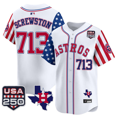 Houston Astros "America 250 Edition" Vapor Premier Limited Jersey - All Stitched