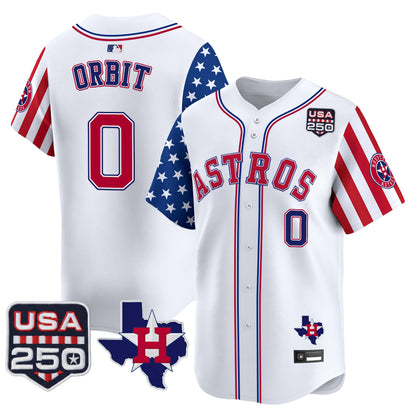 Houston Astros "America 250 Edition" Vapor Premier Limited Jersey - All Stitched