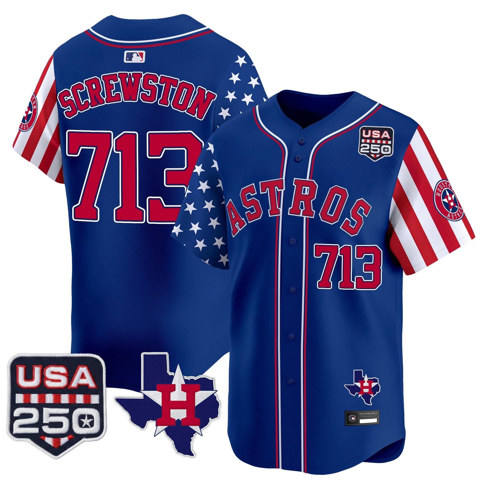 Houston Astros "America 250 Edition" Vapor Premier Limited Jersey - All Stitched