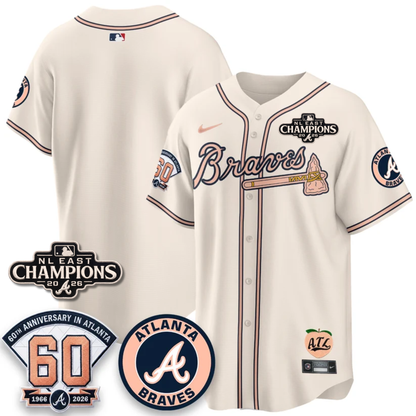 ATL 2026 NL East Champs Peach Edition - Stitched