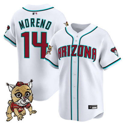 Diamondbacks Baxter The Bobcat Patch Vapor Premier Limited Jersey - All Stitched