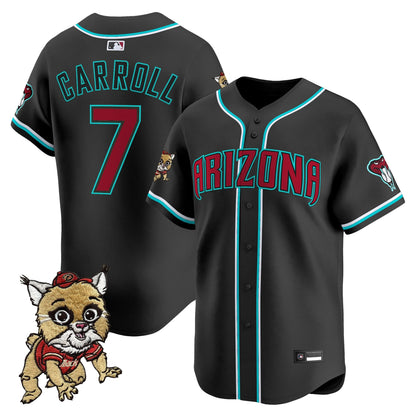 Diamondbacks Baxter The Bobcat Patch Vapor Premier Limited Jersey - All Stitched