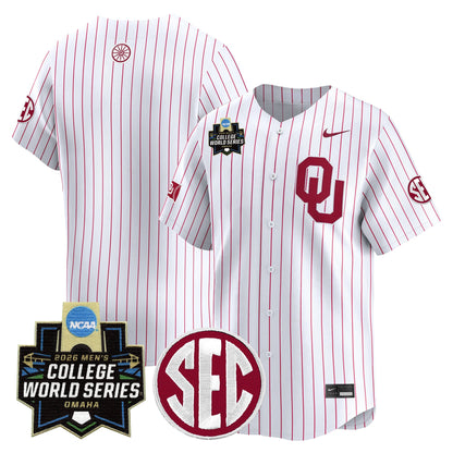 Oklahoma Sooners 2026 World Series Vapor Premier Limited Jersey - All Stitched