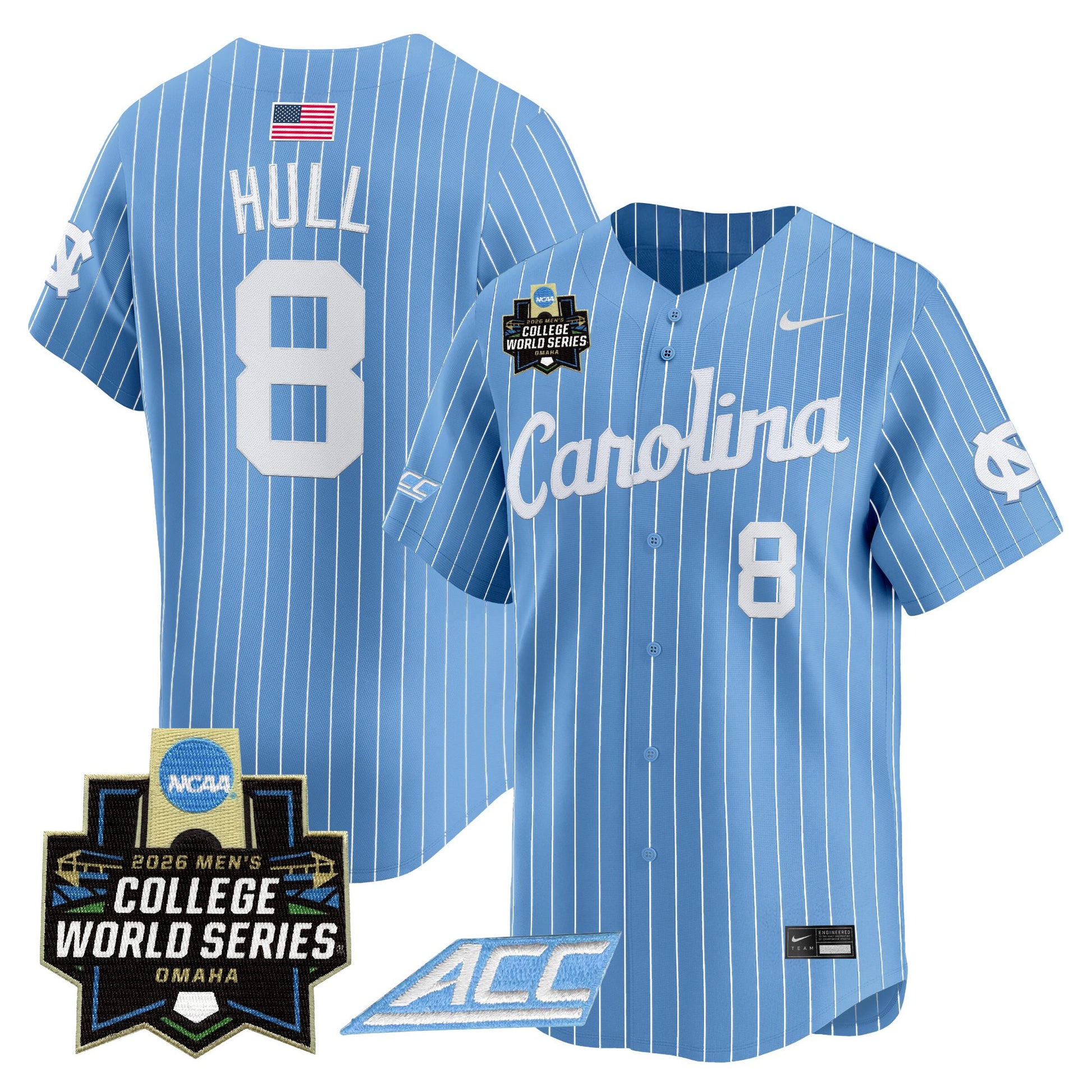 North Carolina Tar Heels 2026 World Series Vapor Premier Limited Jersey - All Stitched
