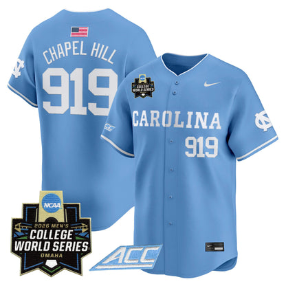 North Carolina Tar Heels 2026 World Series Vapor Premier Limited Jersey - All Stitched