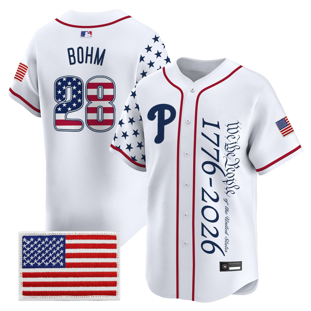Philadelphia Phillies "America 250 Edition" Vapor Premier Limited Jersey V2 - Stitched