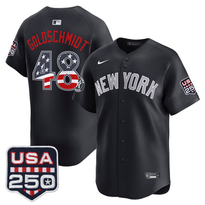 Men's New York Yankees USA 250 Fourth of July Vapor Premier Limited Jersey - All Stitched