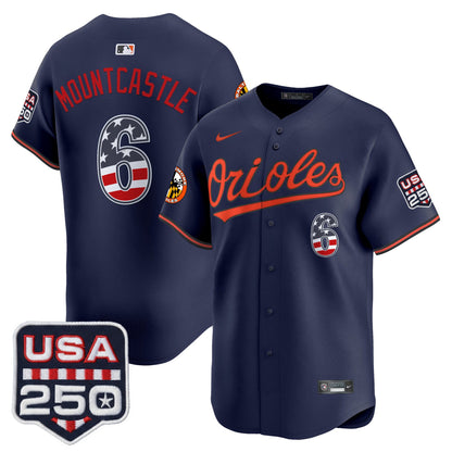 Baltimore Orioles USA 250 Fourth of July Vapor Premier Limited Jersey - All Stitched